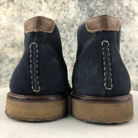 Johnston & Murphy Men's Size 10M Copeland Chukka Navy Blue Suede Ankle Boots - Picture 7 of 16